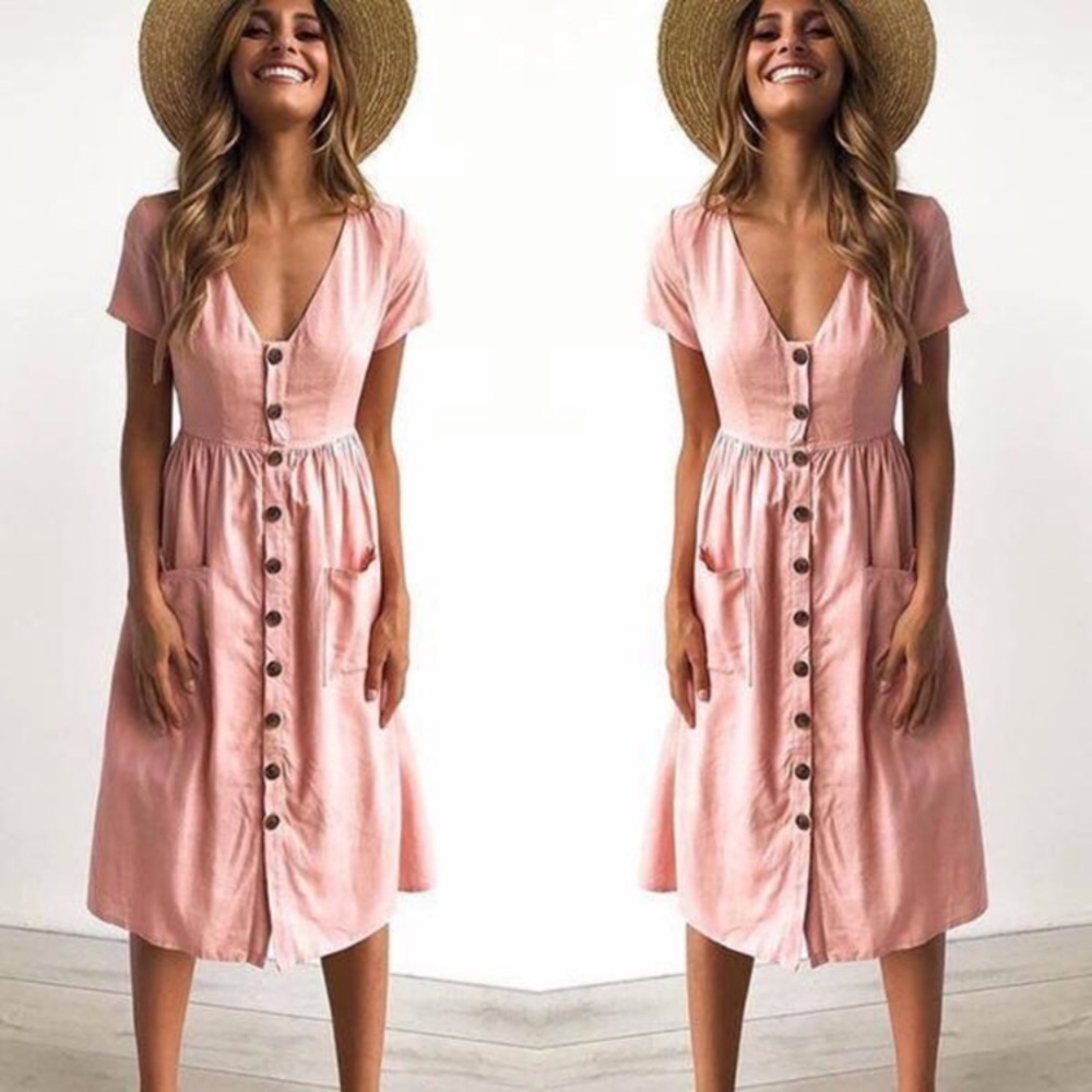 Pink dress size small